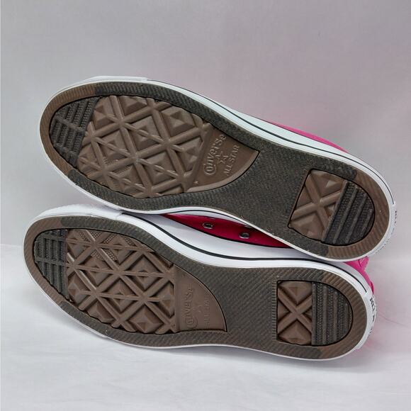 Converse Womens Chuck Taylor Hi Top Sneakers 7.5 Pink Y2K Athletic Preppy Shoes - Picture 10 of 10